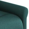 vidaXL Sill&oacute;n reclinable elevable tela verde oscuro