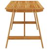 vidaXL Juego de comedor para jard&iacute;n 7 piezas madera maciza de acacia