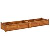 vidaXL Arriate de madera de acacia 200x50x25 cm