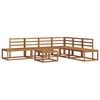 vidaXL Conjunto de sof&aacute;s de exterior 7 Pieza Natural