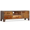 vidaXL Mueble para TV de madera maciza vintage 118x30x40 cm