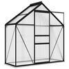 vidaXL Invernadero de aluminio gris antracita 1,33 m&sup2;