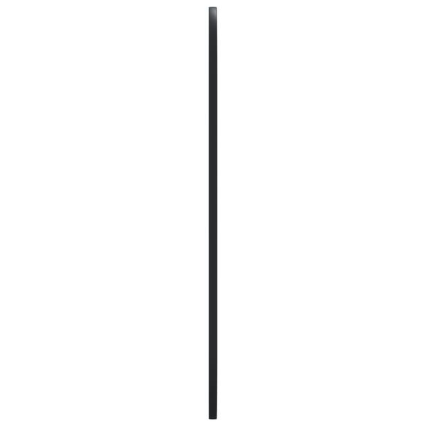 vidaXL Espejo de pared ovalado negro 45x100 cm