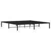 vidaXL Estructura de cama sin colch&oacute;n metal negro 200x200 cm