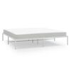 vidaXL Estructura de cama sin colch&oacute;n metal blanco 183x213 cm