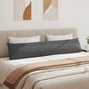 vidaXL Cojines de sofá 2 pcs Gris oscuro 200 x 40 cm Tela de pana