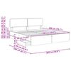 vidaXL Estructura de cama con cabecera Roble marr&oacute;n 200 x 200 cm