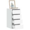 vidaXL Cajonera de esquina madera de ingenier&iacute;a blanca 40x41x76 cm
