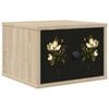 vidaXL Mesita de noche de pared BREMEN Roble Sonoma 36 x 33 x 25 cm