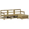vidaXL Juego de sof&aacute;s de jard&iacute;n 4 pzas madera de pino impregnada