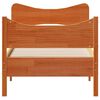 vidaXL Estructura de cama sin colchón madera maciza marrón 75x190 cm