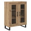 vidaXL Vitrina Roble artisan 69,5 x 34 x 90 cm Madera de ingenier&iacute;a