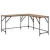 vidaXL Escritorio Roble artisan Madera contrachapada 149 x 149 x 75 cm