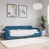 vidaXL Sof&aacute; cama sin colch&oacute;n terciopelo azul 80x200 cm