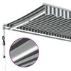 vidaXL Toldo retr&aacute;ctil autom&aacute;tico luz LED antracita blanco 350x250 cm