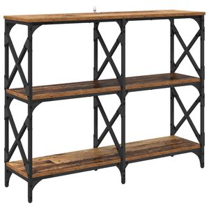 vidaXL Mesa Consola Madera vieja 100 x 28 x 80,5 cm