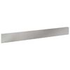 vidaXL Borde de C&eacute;sped 10 pcs 100 x 12 cm Acero Plateado