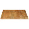 vidaXL Tablero de mesa borde natural madera maciza mango 40x40x2,5 cm