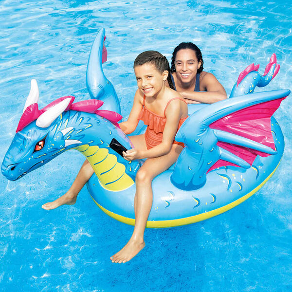 Intex Flotador dragón inflable dragón 201x191 cm