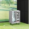 vidaXL Armario de Golf con rueda Liso Gris Sonoma 65 x 45 x 98 cm