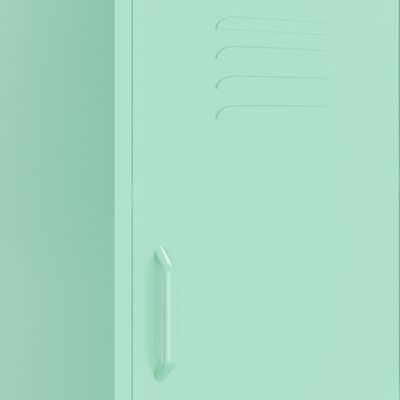 vidaXL Armario de almacenamiento acero verde mint 42,5x35x101,5 cm