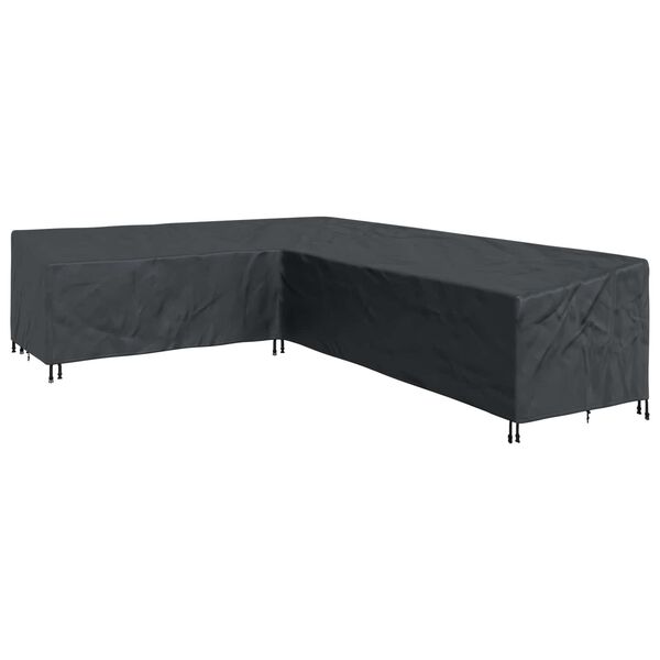 vidaXL Funda para muebles Negro 355 x 275 x 80 cm Tela Oxford 420D