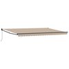 vidaXL Toldo retr&aacute;ctil Beige 500 x 300 x 165 cm
