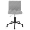 vidaXL Sillas de comedor giratorias 2 uds de terciopelo gris claro
