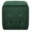 vidaXL Puf 2 unidades terciopelo verde 30x30x30 cm