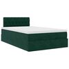 vidaXL Estructura cama otomana colch&oacute;n terciopelo verde oscuro