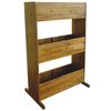 vidaXL Arriate de 3 niveles madera de acacia maciza