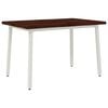 vidaXL Mesa de comedor con borde natural 110 x 55 x 75 cm