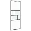 vidaXL Pared de Ducha Walk-in Negro 80 x 195 x 0,5 cm