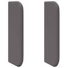 vidaXL Oreja de cabecero 2 uds. Gris