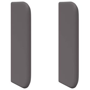 vidaXL Oreja de cabecero 2 uds. Gris