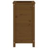 vidaXL Jardinera madera maciza de pino marrón miel 40x40x78 cm