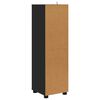 vidaXL Gabinete de Ba&ntilde;o Negro 30,5 x 30 x 101 cm Madera contrachapada