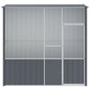 vidaXL Jaula de pájaros acero galvanizado gris antracita 215x78x200 cm