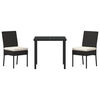 vidaXL Conjunto de Comedor de Jard&iacute;n 7 pcs Negro
