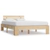 vidaXL Estructura de cama sin colch&oacute;n madera de pino blanca 140x200 cm