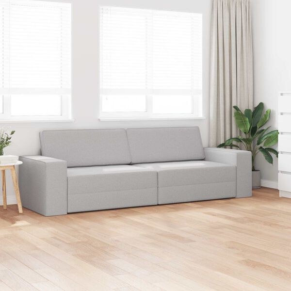 vidaXL Sof&aacute; cama 200cm Gris Nube tela