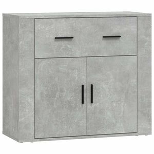 vidaXL Aparador de madera contrachapada gris hormig&oacute;n 80x33x70 cm