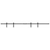 vidaXL Kit de puerta corredera de armario acero carbono 213 cm