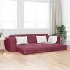 vidaXL Sof&aacute; cama 200cm Rojo vino tela