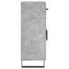 vidaXL Aparador de madera de ingenier&iacute;a gris hormig&oacute;n 69,5x34x90 cm