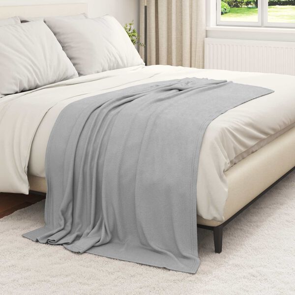 vidaXL Mantitas de Sof&aacute; 24 pcs Gris 170 x 130 cm Lana