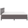 vidaXL Cama tipo Box Spring Gris 180 x 200 cm Cuero sint&eacute;tico