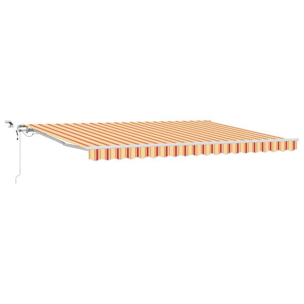 vidaXL Toldo Retr&aacute;ctil Amarillo y Naranja 450 x 300 cm