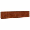 vidaXL Bordes de c&eacute;sped acero corten flexible 10 piezas 20x103 cm