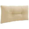vidaXL Coj&iacute;n de respaldo PUTTEN 100% Poli&eacute;ster Beige 70 x 40 x 10 cm